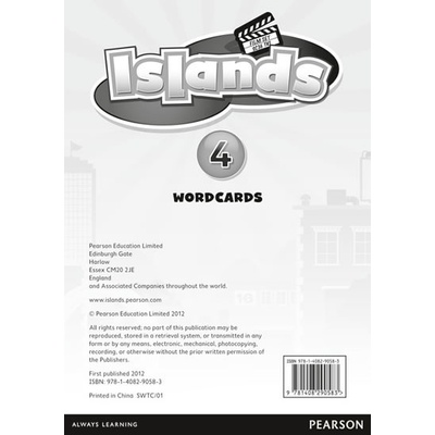 Islands 4 Word Cards for Pack - neuveden