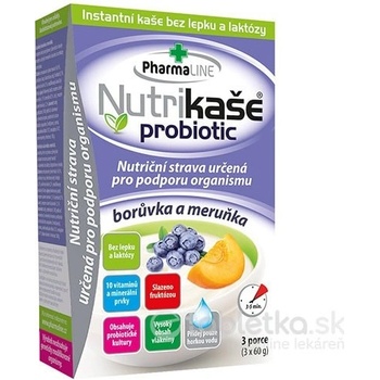 Mogador Nutrikaša probiotic čučoriedka a marhuľa 3 x 60 g