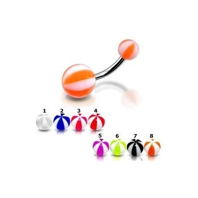 Šperky4U piercing do pupíku banánek BA01009-WK