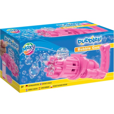 Moxy Детска играчка Moxy - Пистолет за балончета, с пълнител, 50 ml, розов (600041 Pink)