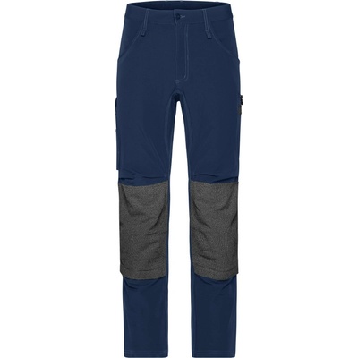 James & Nicholson kalhoty JN 1813 Slim Line do pasu strečové Navy