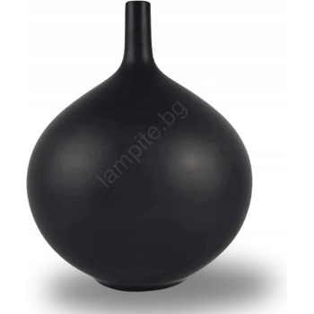 Estilo Home Керамична ваза 24 см, матова черна (eh0024)