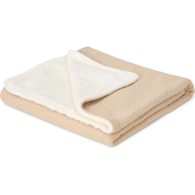 Little Dutch Deka pletená fleece Pure Soft Beige