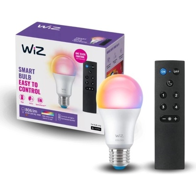 Philips Wiz Colors 8720169074996 LED žiarovka E27 A60 8,5W/806lm 2200-6500K+RGB + diaľkový ovládač