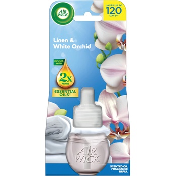 Air Wick памук и бяла орхидея - пълнител за електрически освежител за въздух 19 мл (3321833)
