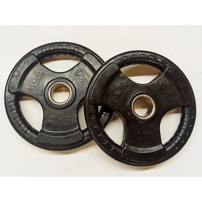 S-Sport Гумиран диск за щанга, 51 мм - 2x10 кг S-SPORT