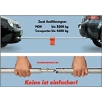 Stahl tažná tyč 3,5T s háky