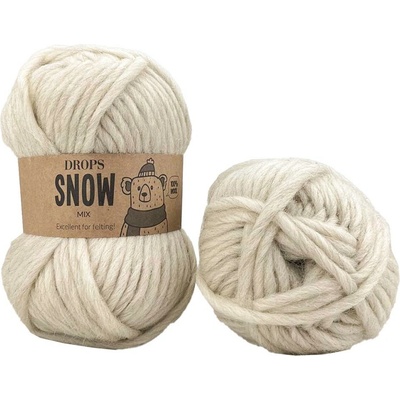 Drops Snow MIX 135 nádech šedé