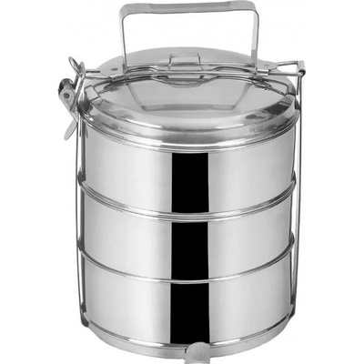 Jídlonosič nerez+víka 3x1,3 l, pr. 16 cm