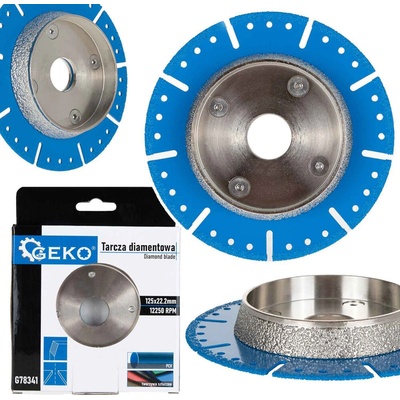 Diamantový kotúč na rezanie a zrážanie hrán PVC rúr 125 mm, GEKO