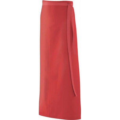 Exner Zástěra s látkovým pásem po celé délce 100x100cm 220 g/m Červená EX103