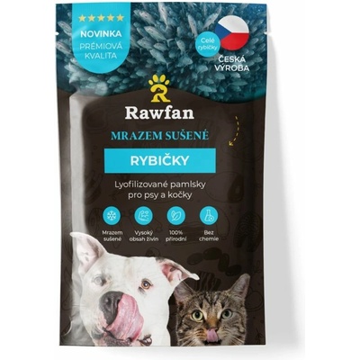 Rawfan Mrazem sušené RYBIČKY pro psy a kočky 25 g