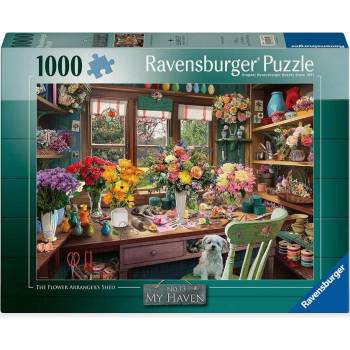 Ravensburger Пъзел Ravensburger от 1000 части - Къщата на цветаря (12001722)