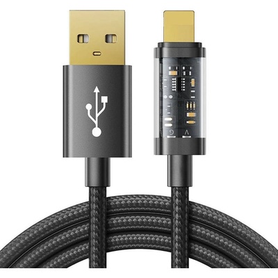 Joyroom S-UL012A20 USB-A, Lightning, 2,4A, 2m, černý