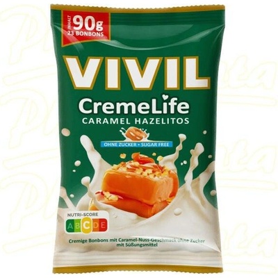 Vivil CremeLife karamel a lískový oříšek bez cukru 90 g