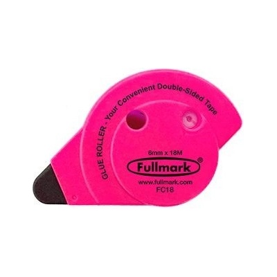 Fullmark Lepicí roller permanent, fluorescentní růžový, 6 mm x 18 m