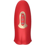Action Комбиниран стимулатор за мъже и жени "action ember red" 13 см