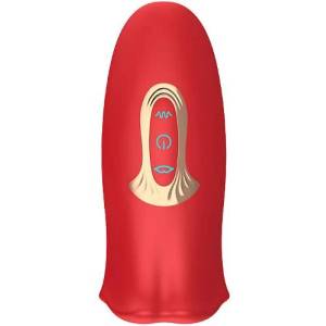 Action Комбиниран стимулатор за мъже и жени "action ember red" 13 см