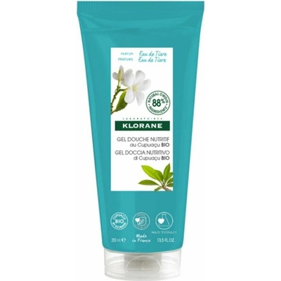 Klorane Cupuaçu Bio Eau de Tiaré vyživujúci sprchový gél 200 ml