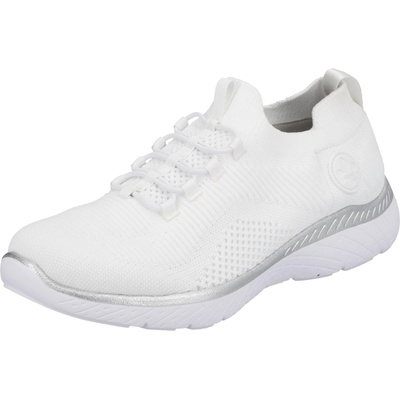 RIEKER Спортни обувки Slip On 'M5074' бяло, размер 40