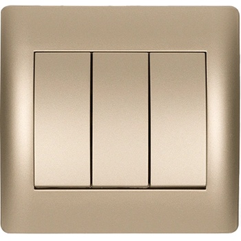 ELMARK Rhyme КЛЮЧ ТРОЕН СХ. 1 ШАМПАНСКО МЕТАЛИК (11722)