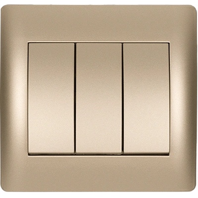 ELMARK Rhyme КЛЮЧ ТРОЕН СХ. 1 ШАМПАНСКО МЕТАЛИК (11722)