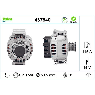 VALEO Alternátor 437540