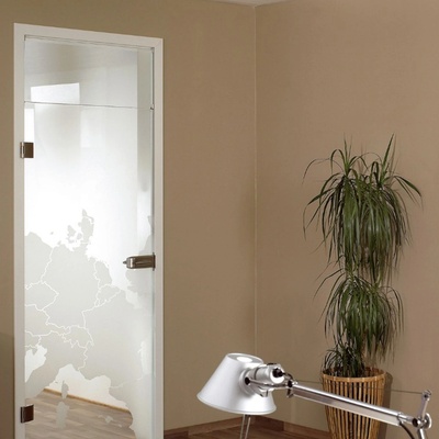 ADS Doors Стъклена врата с дървена каса (цена без монтаж)