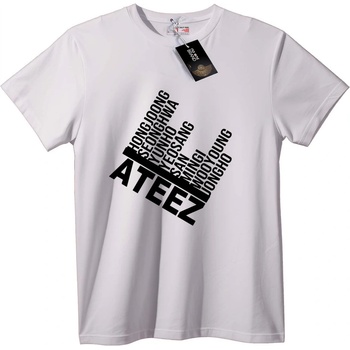 NOONEBRAND Тениска ATEEZ Групови Членове - 2XL, Black