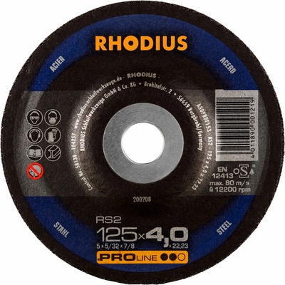 Rhodius Brúsny kotúč 125 x 4,0 x 22,23 mm 200208