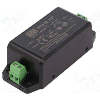 MEAN WELL MPM-30-24ST Napájecí zdroj: spínaný; k vestavbě,modulový; 30W; 24VDC; 1,3A