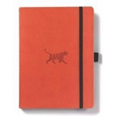 DINGBATS A5+ Wildlife Orange Tiger Notebook - Dotted