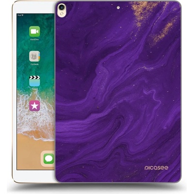 Picasee silikónový prehľadný obal pre Apple iPad Pro 10.5 2017 2. gen Purple