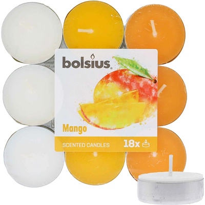 Bolsius Scented Tealights Mango 4h чаена свещ 18 бр
