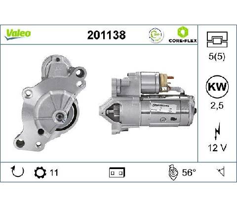 Startér VALEO 201138