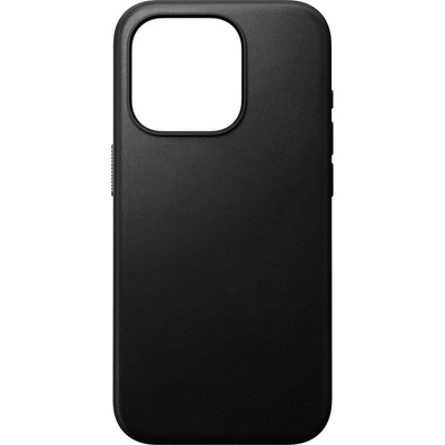 Nomad Гръб Nomad Modern Leather Case за iPhone 15 Pro - Черен