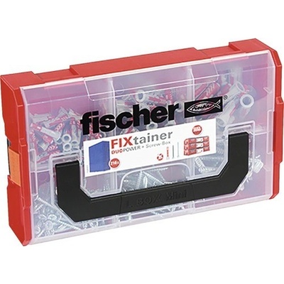 Univerzální hmoždinky a vruty Fischer FIXTAINER DUOPOWER S, box, 210 ks