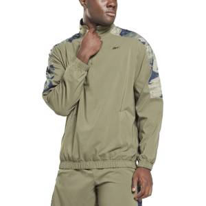 Reebok Training Camo 1/4 Zip Sweatshirt Green