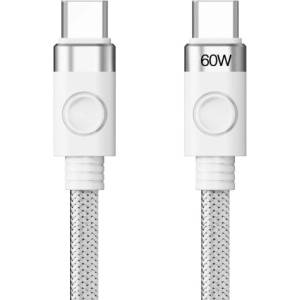 ORICO кабел Cable USB C-to-C PD 60W Charging 1.0m White - CDX-60CC-WH (CDX-60CC-WH-BP) - Allstore