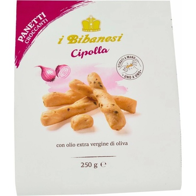 Bibanesi tyčinky cibuľové s extra panenským olivovým olejom 250 g