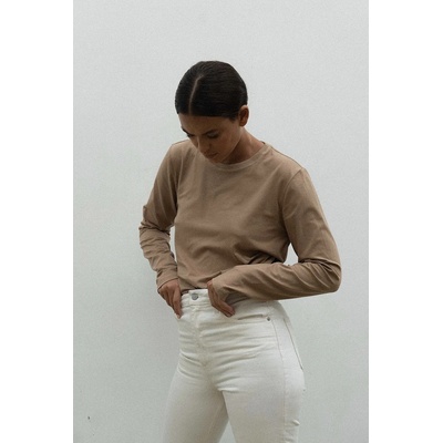 Muuv Muuv. блуза с дълги ръкави дамска от памук BASIC (LONGSLEEVE.BASIC)