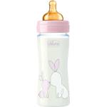 Chicco Стъклено шише Chicco - Original Touch, за момиче, 240 ml, 0м+ (N0265)