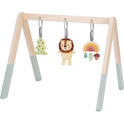 TookyToy Drevená detská hrazdička s hračkami