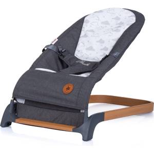 Chipolino Бебешки шезлонг Chipolino - Ноа, Антрацит и Дърво (SHENH0221AN)