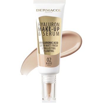 Dermacol Make-up a sérum 2v1 Hyaluron Make-up a Serum 02 Nude 25 g