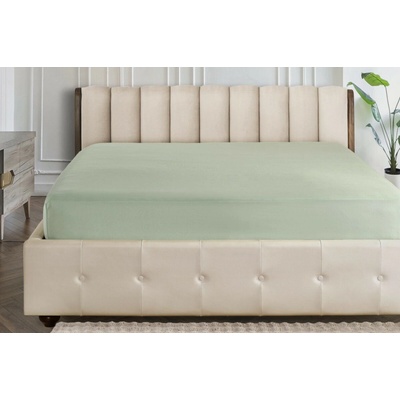 Klinmam Home Barevné napínací prostěradlo Jersey barva moss green 100x200