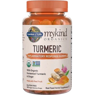 Garden of Life Mykind Organics Turmeric Inflammatory Response 120 vegan gummies