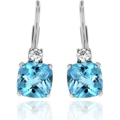 Zlatnictví U Kostela zlaté náušnice s přírodním topazem 1278M