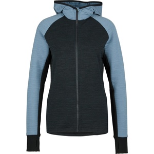 Stoic Дамско вълнено яке Stoic Women's MerinoFleece260 FlenSt. Zip Hoody Merino hoodie - Glacier Blue / Black Melange (105-6684-0412)