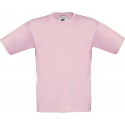 B&C detské tričko Exact 190/kids T-Shirt Pink Sixties